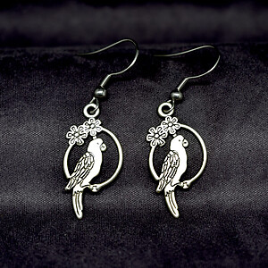 Sitting Lovebirds Earrings